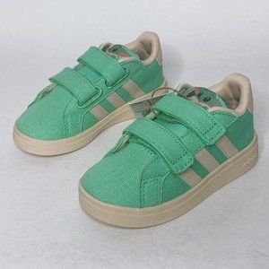 adidas gazelle silver green womens Adidas Green Grand Court Grogu CF I Velcro Shoes For Infants-Extra 5% Off   duckduckbaby